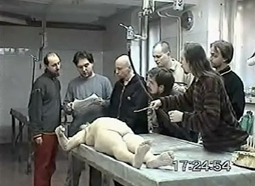 Here tomorrow,  Sat anatomije, video i jumbo print, (D.Friščićem i F.Rogićem), MSU, Gliptoteka HAZU, Zagreb, 2002.