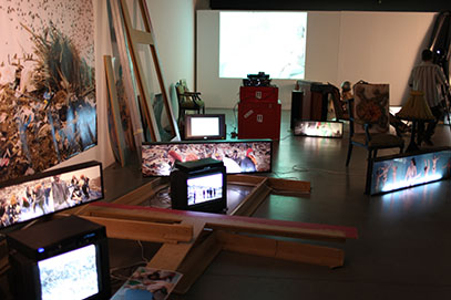 Brod luđaka, Davor Mezak, Danko Friščić, video instalacija, MSU, No galerija, 2014.