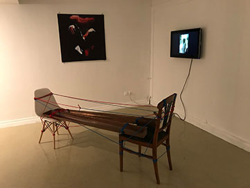 Ljubav, instalacija 400x380 cm, galerija Galženica, 2017.